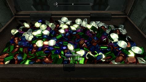 Skyrim flawless gem id - The following is a list of Soul Gem IDs in The Elder Scrolls V: Skyrim. To receive the soul gem you want, type the following in the console: player.AddItem <itemID> <#> "<itemID>" is the soul gem's ID and "<#>" is the number of those soul gems you want. All pre-filled soul gems contain a soul of the same size. Soul gems containing souls smaller than the gem can only be created by the player by ... 